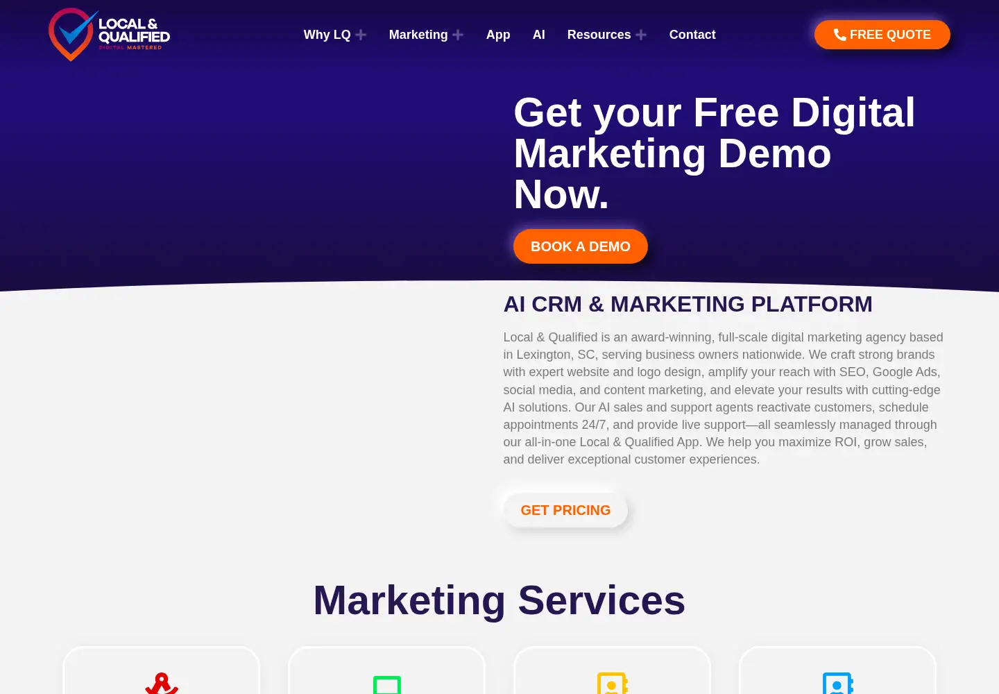 Screenshot of localandqualified.com