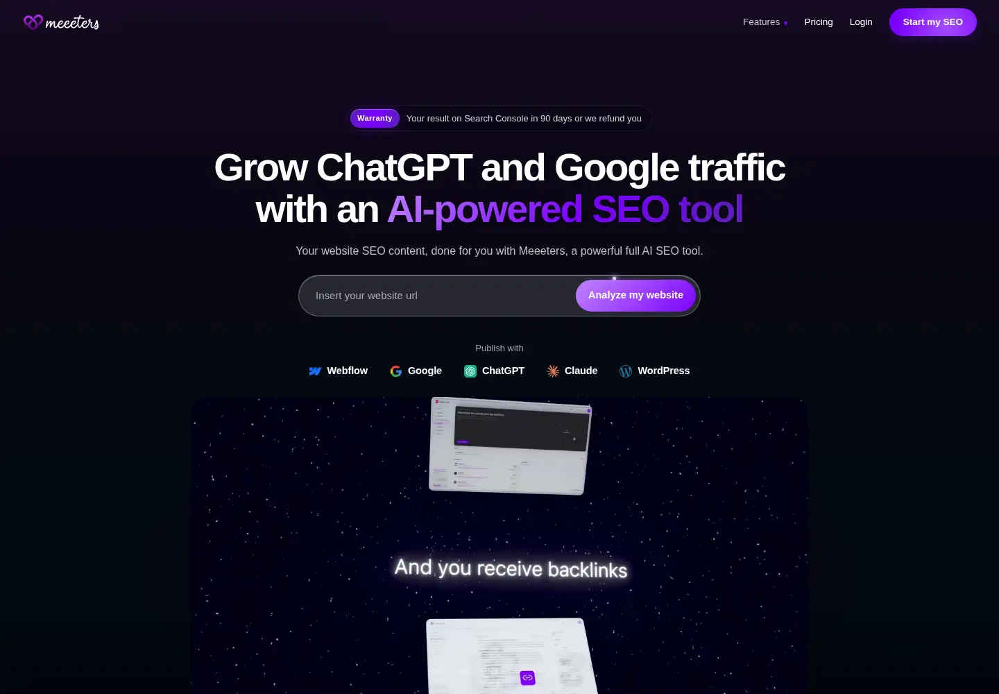 Screenshot of meeeters.com