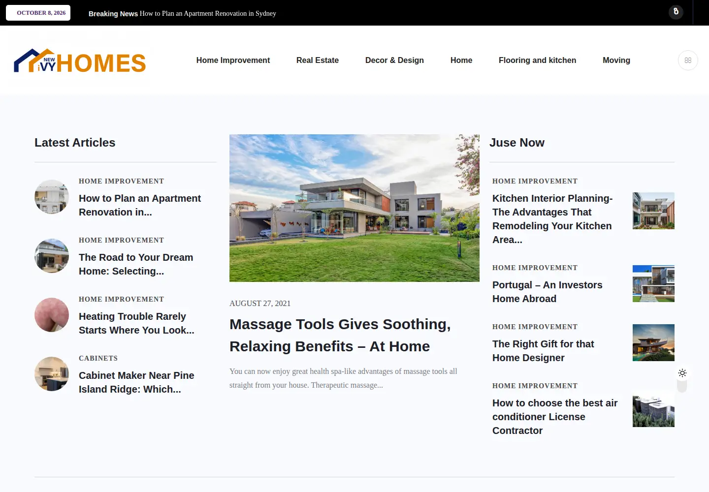Screenshot of newivyhomes.com