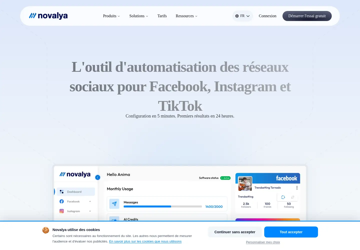 Screenshot of novalya.com