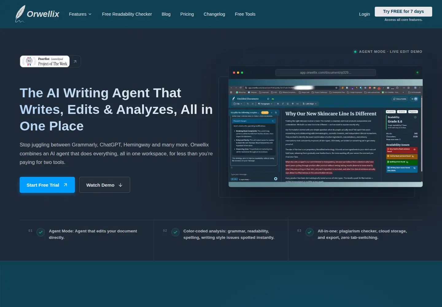 Screenshot of orwellix.com