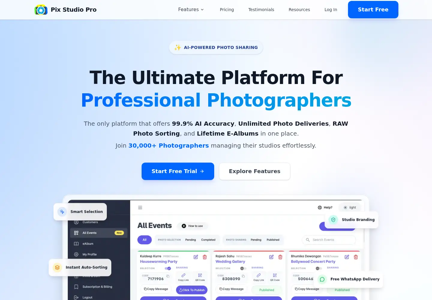 Captured homepage of pixstudiopro.com in the current scan
