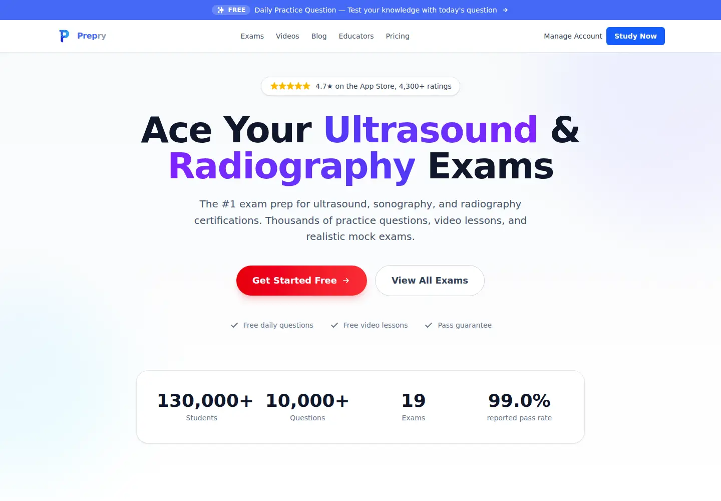 Screenshot of prepry.com