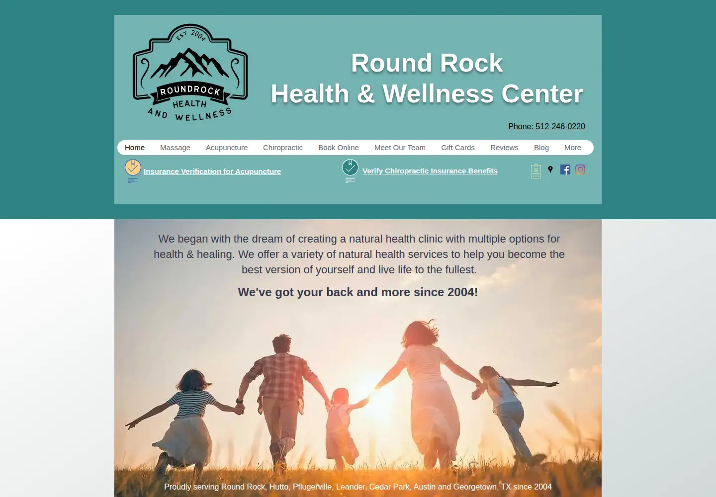 Screenshot of rrwellness.com