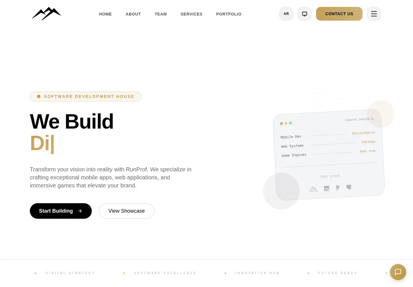 Screenshot of runprof.com