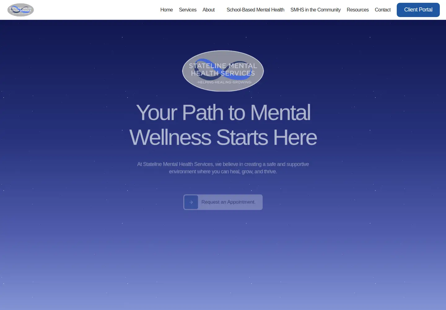 Screenshot of statelinemhs.com