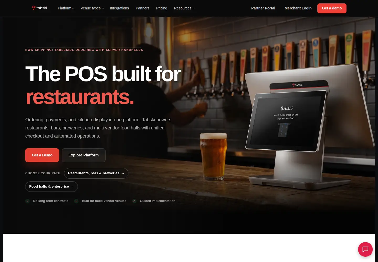Screenshot of tabski.com