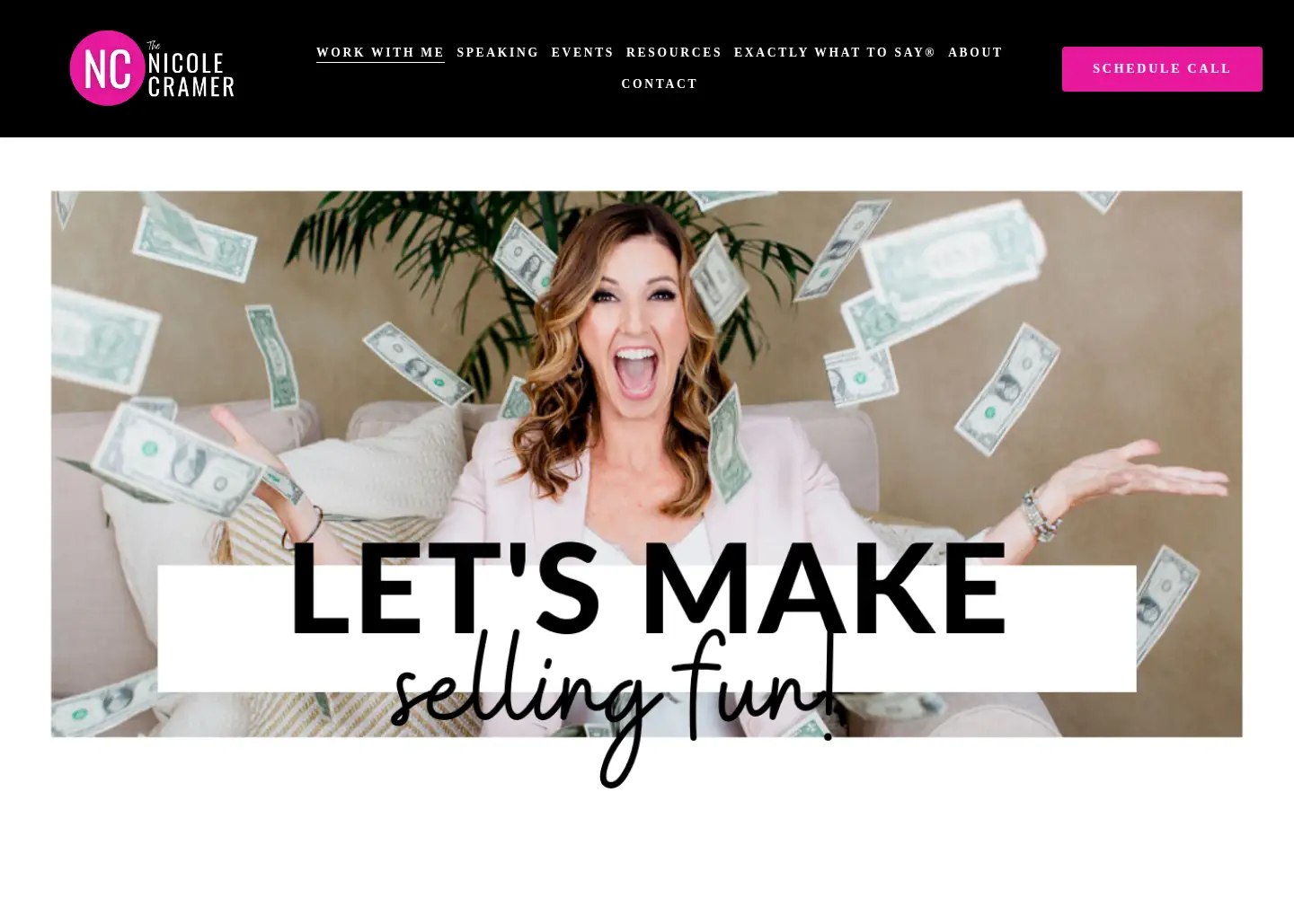 Screenshot of thenicolecramer.com
