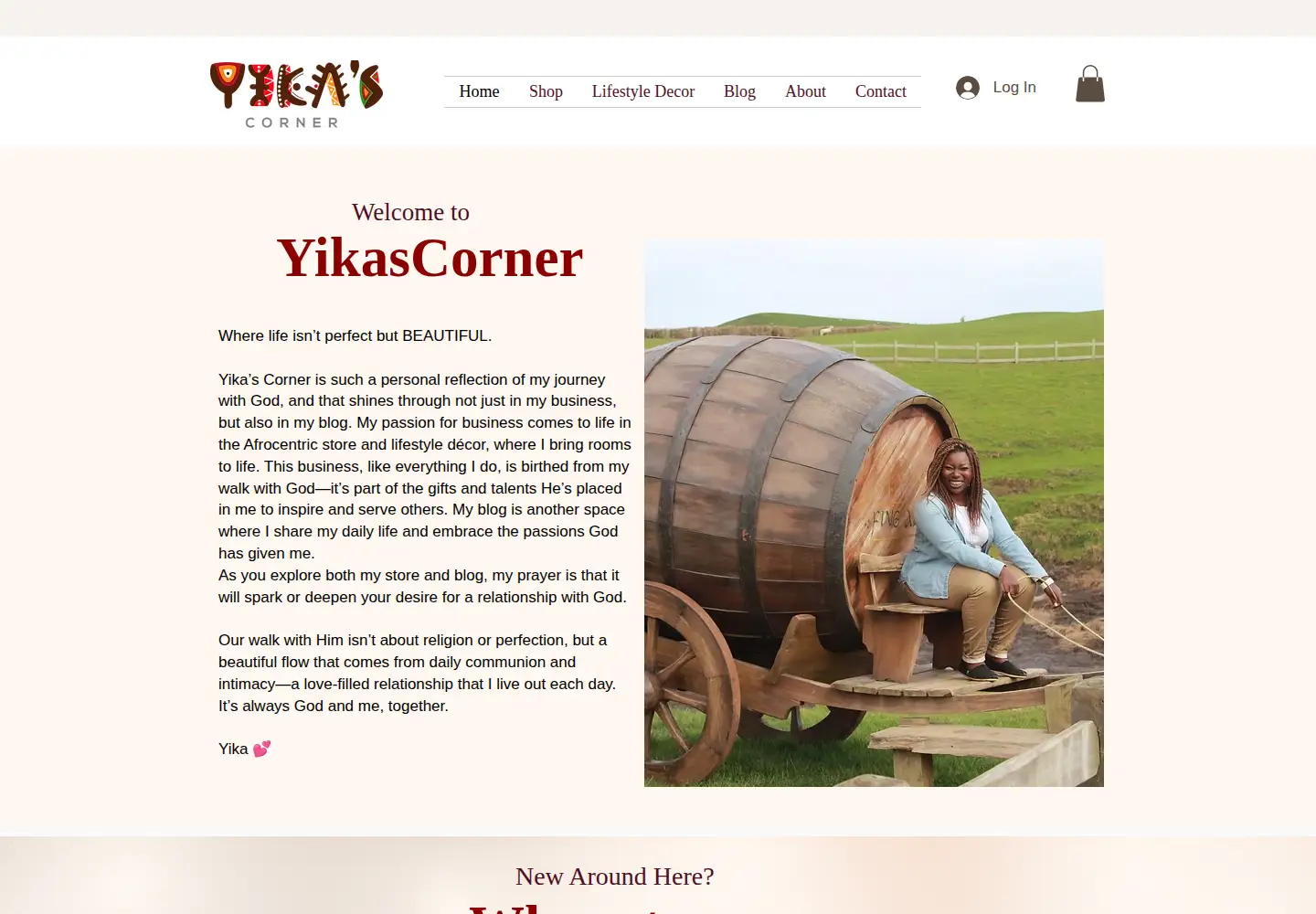 Captured homepage of yikascorner.com in the current scan