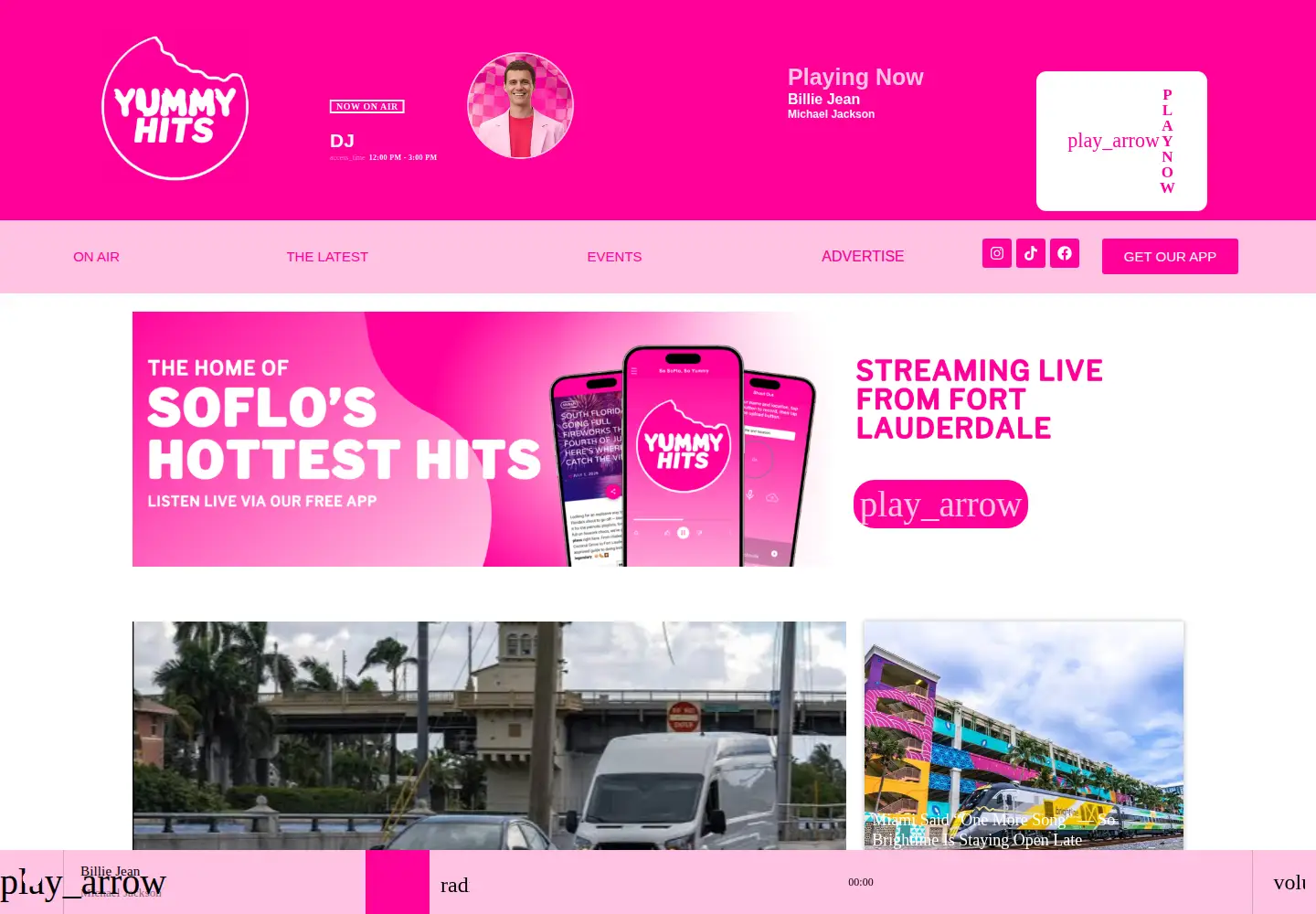 Screenshot of yummyhits.com