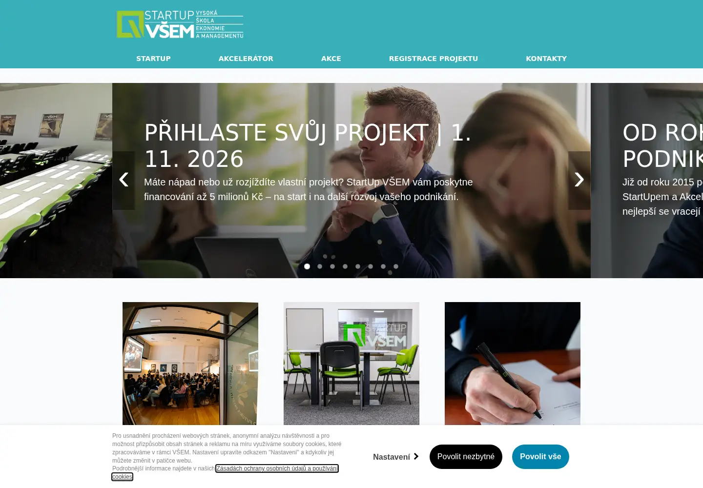 Screenshot of akceleratorvsem.cz