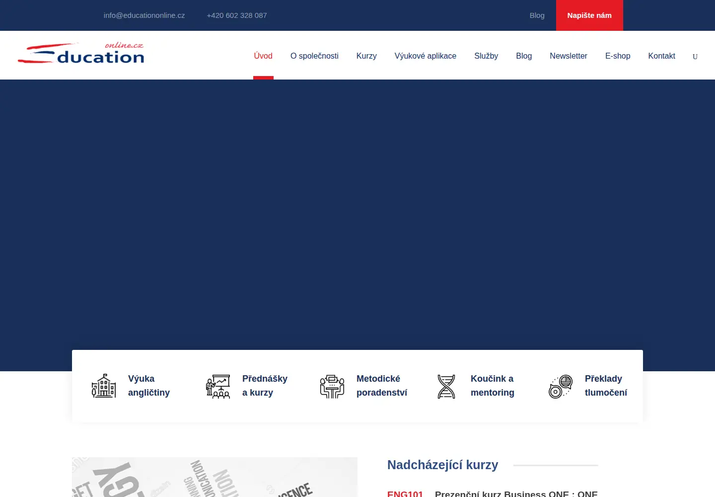 Screenshot of educationonline.cz