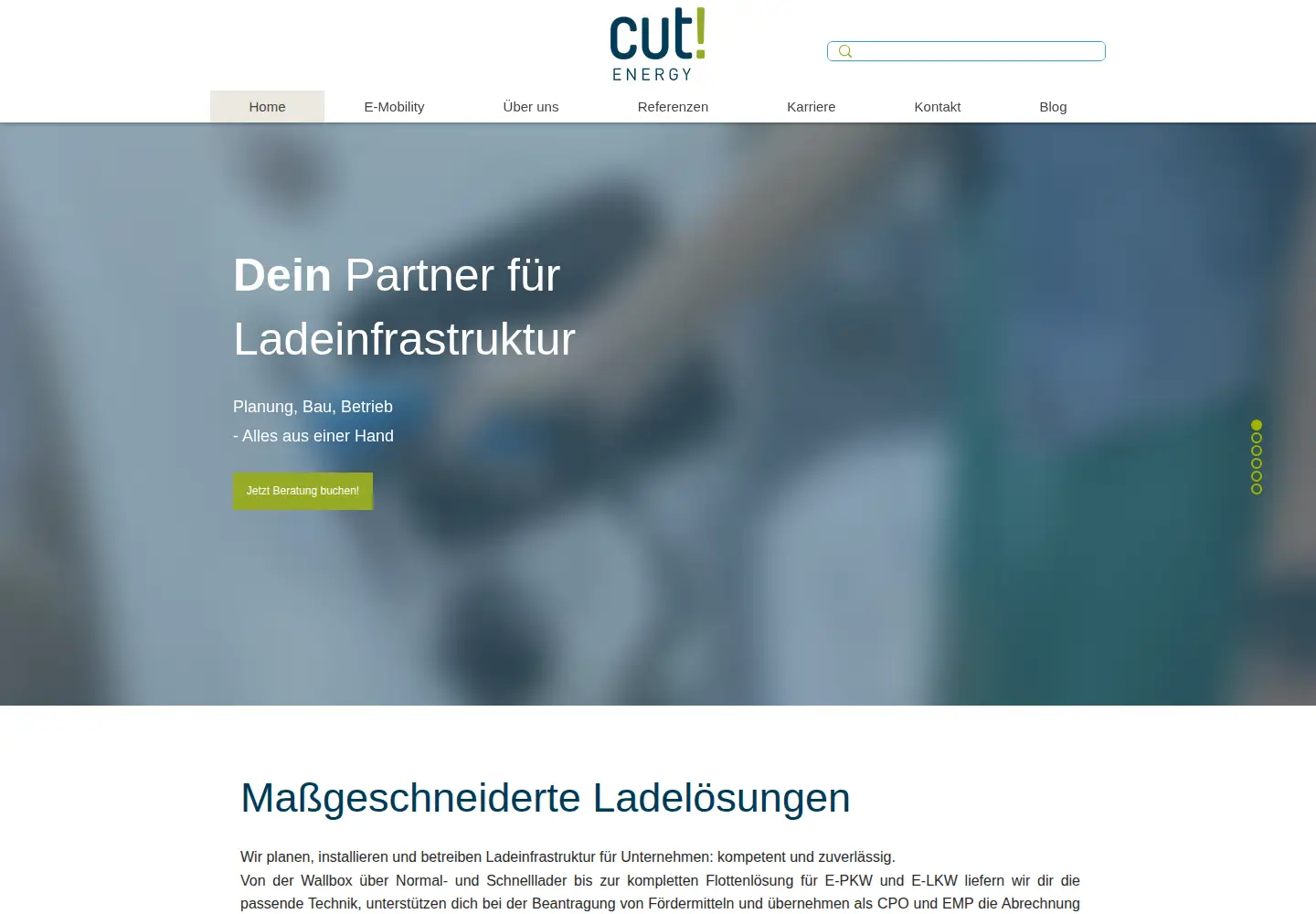 Screenshot of cut-energy.de