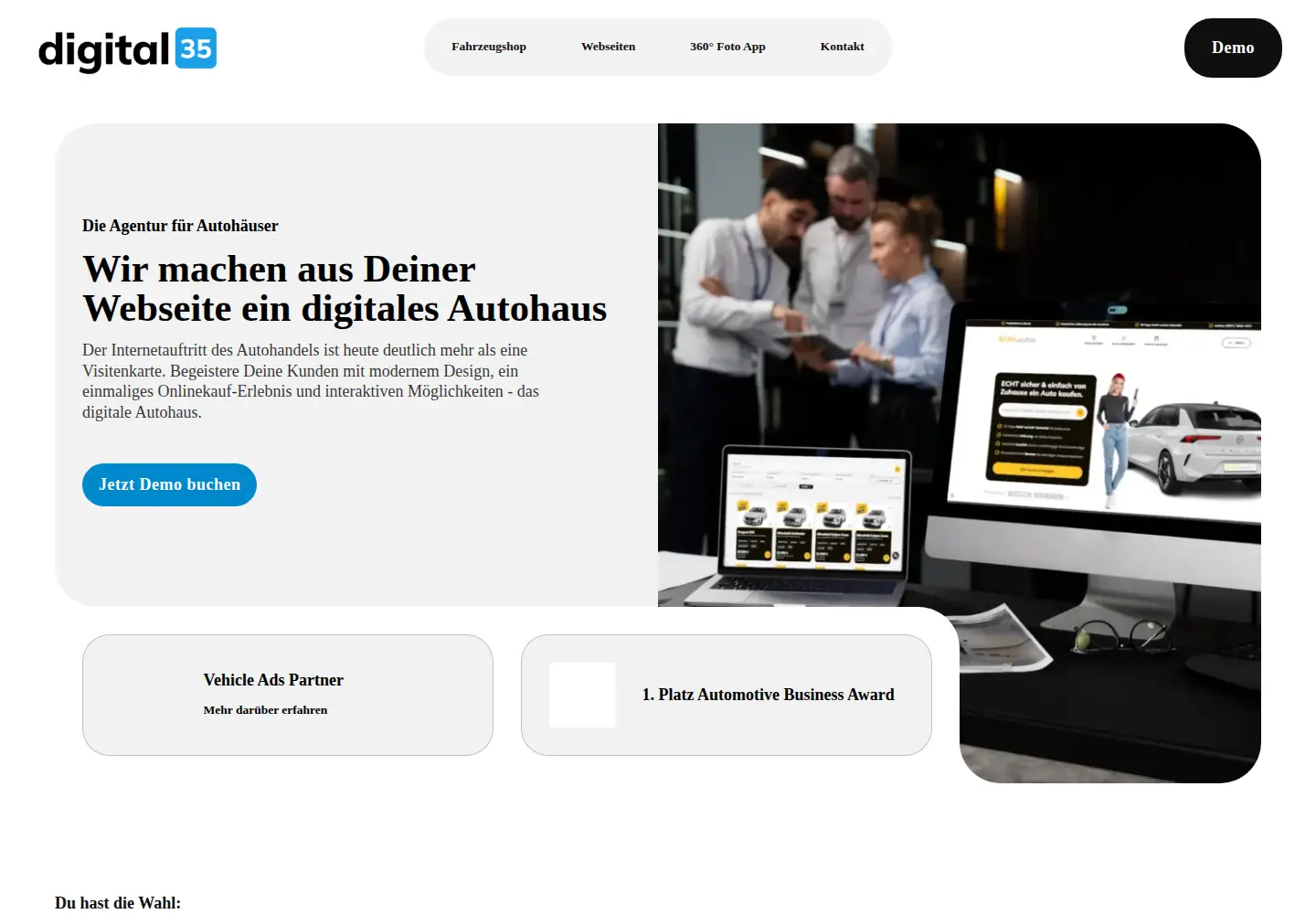 Screenshot of digital35.de