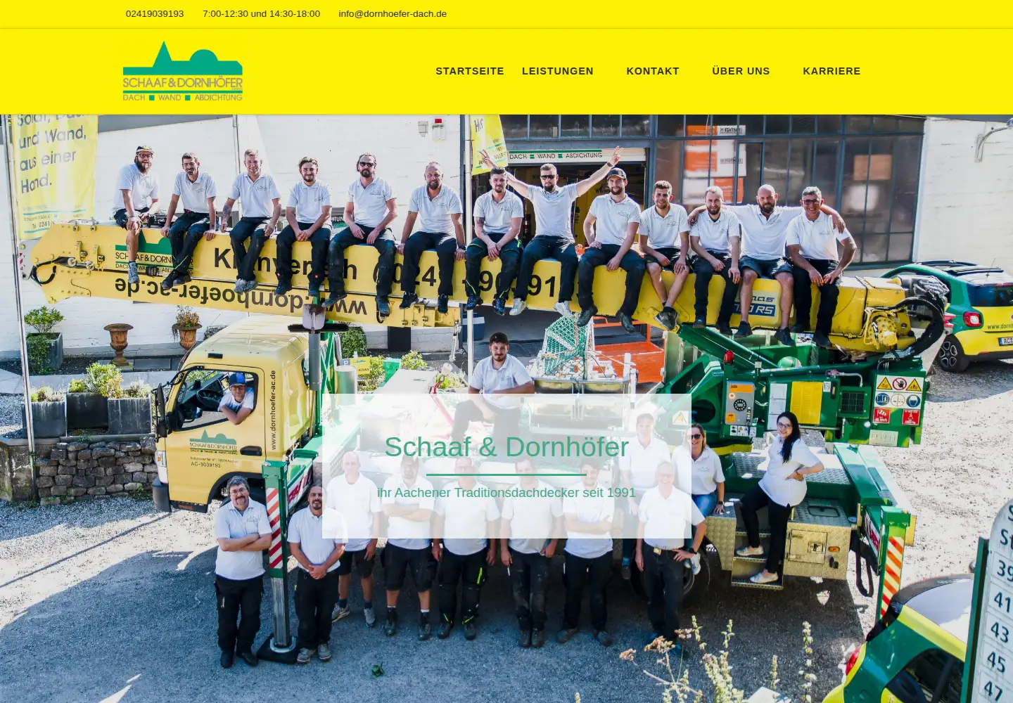 Captured homepage of dornhoefer-ac.de in the current scan