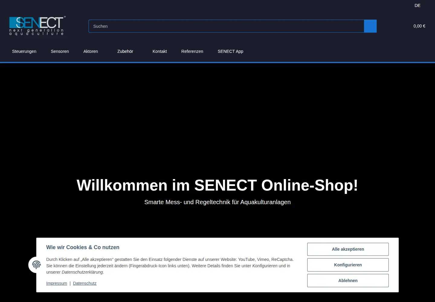 Screenshot of senect.de