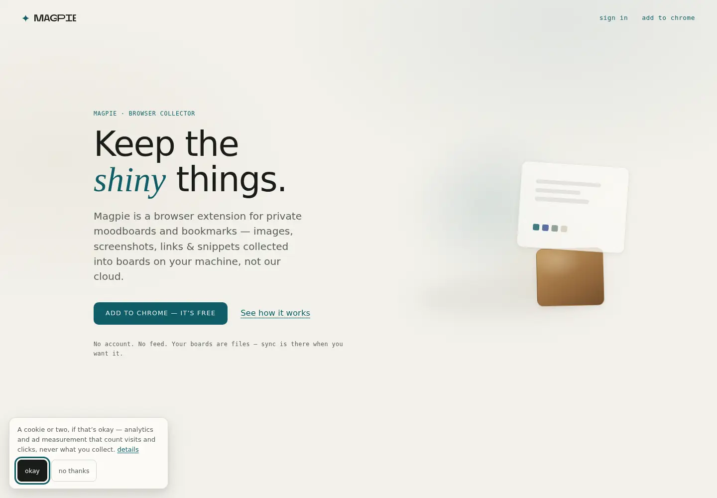 Captured homepage of magpie.ee in the current scan