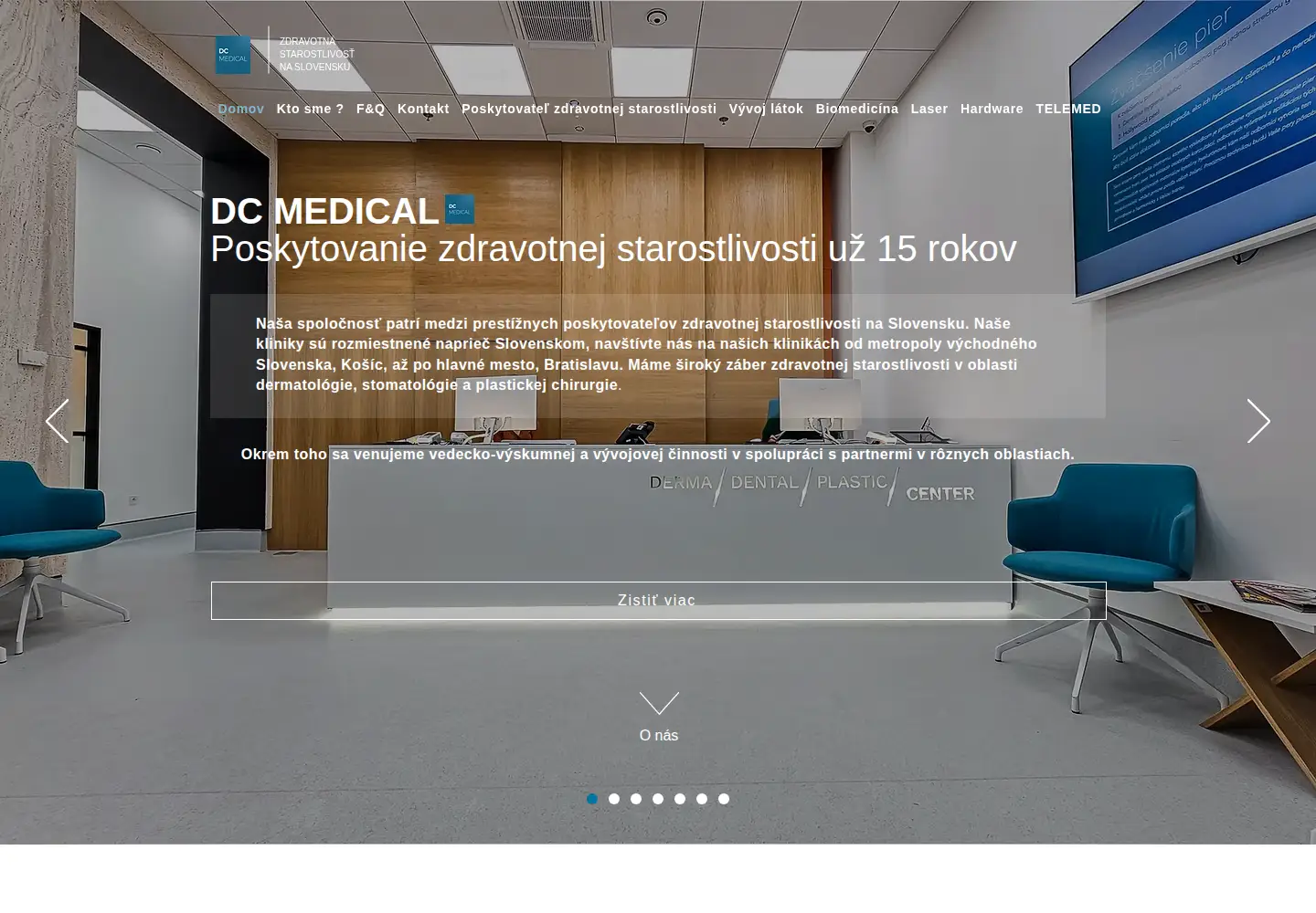 Screenshot of dcmedical.eu