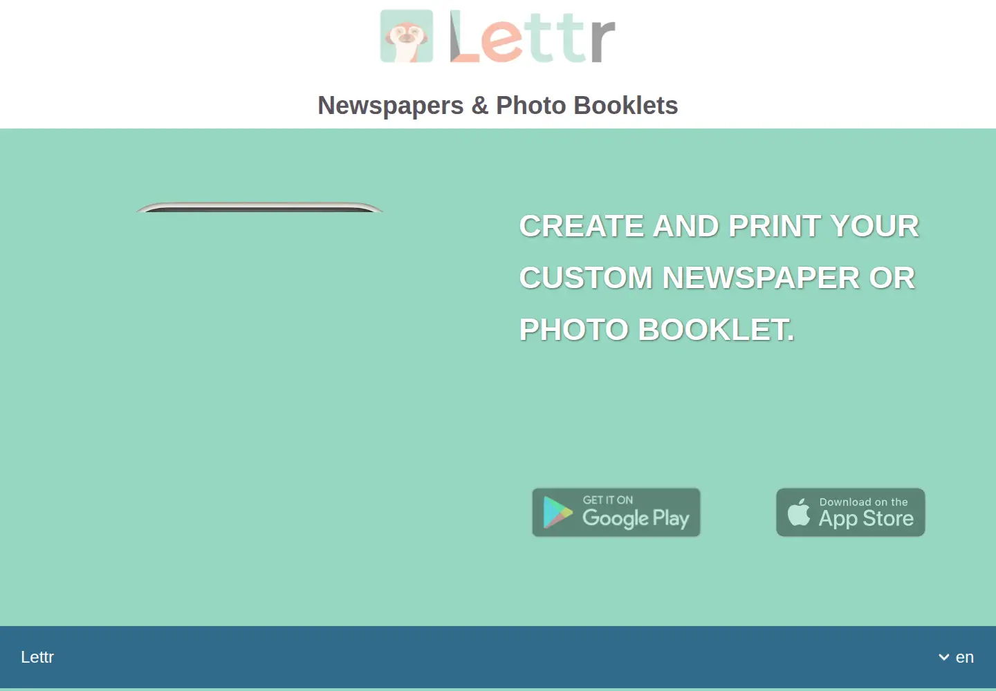 Captured homepage of lettr.eu in the current scan