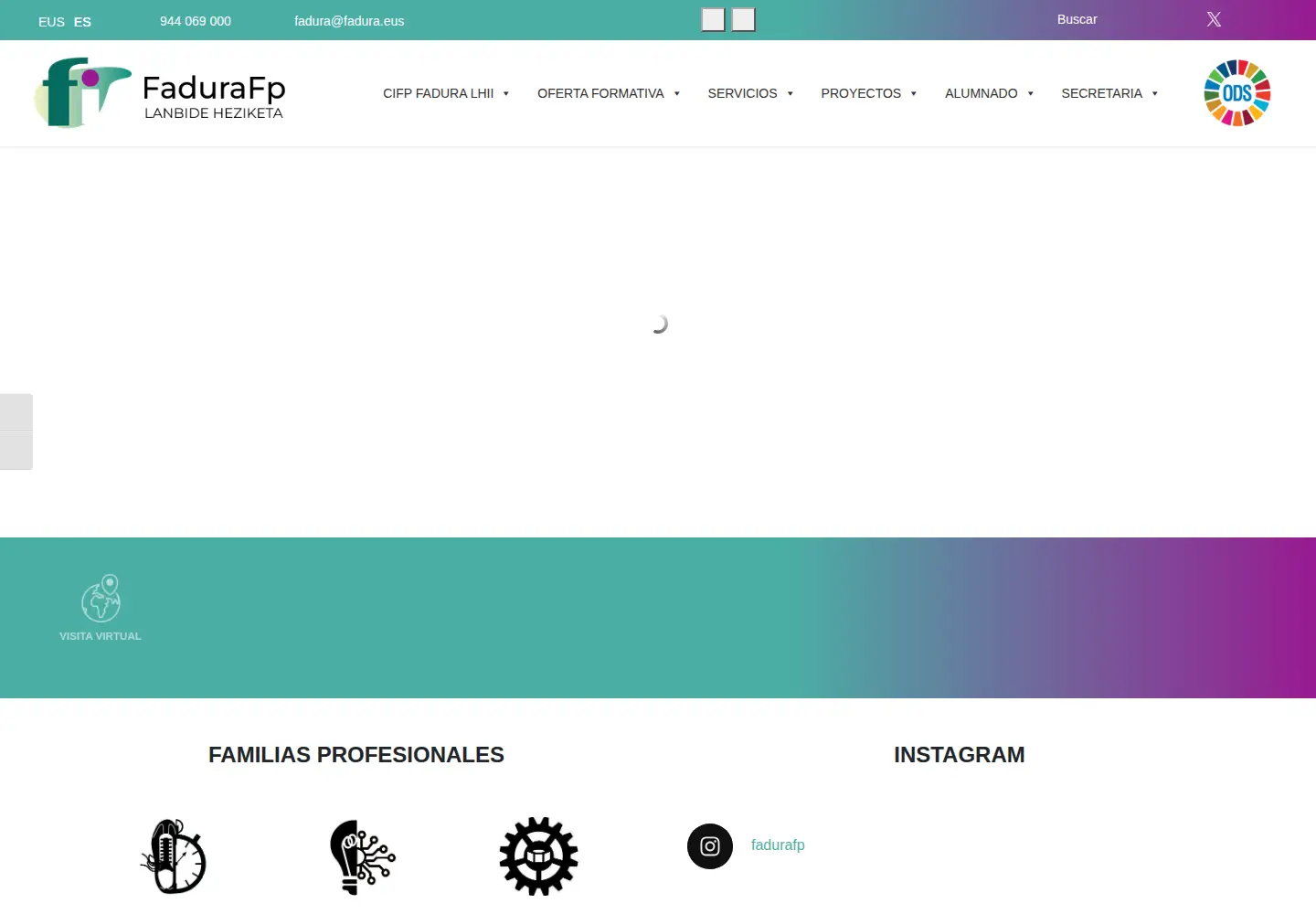 Screenshot of fadura.eus