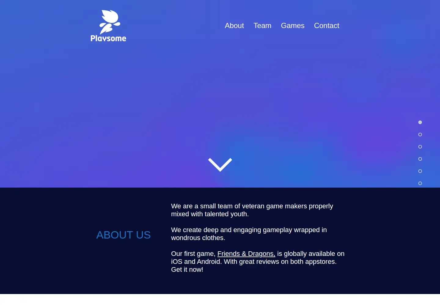 Screenshot of playsome.fi