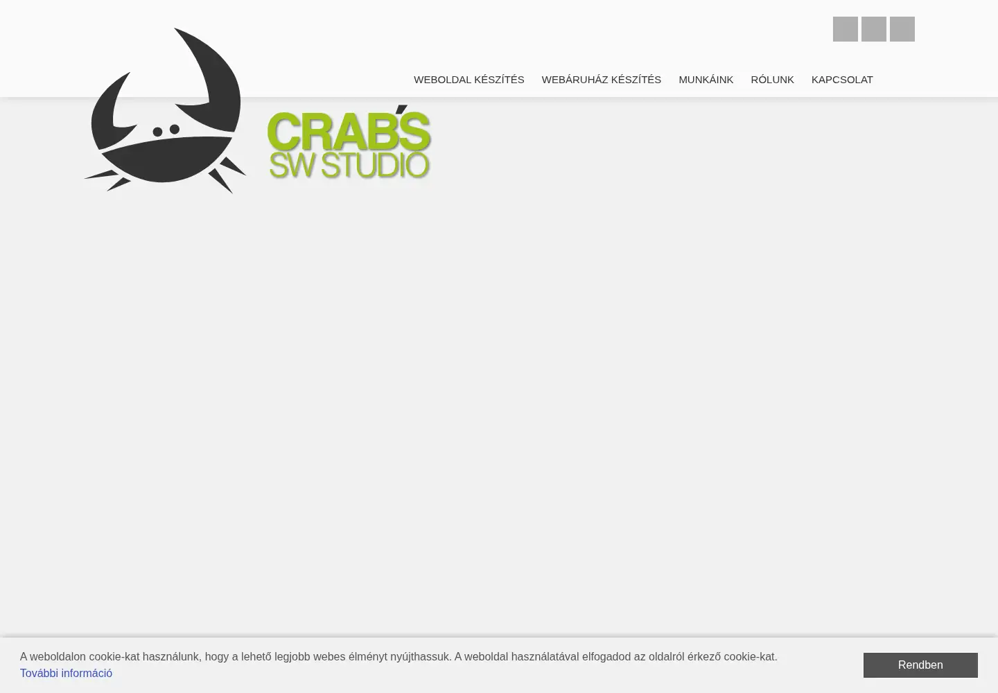 Captured homepage of crabs.hu in the current scan