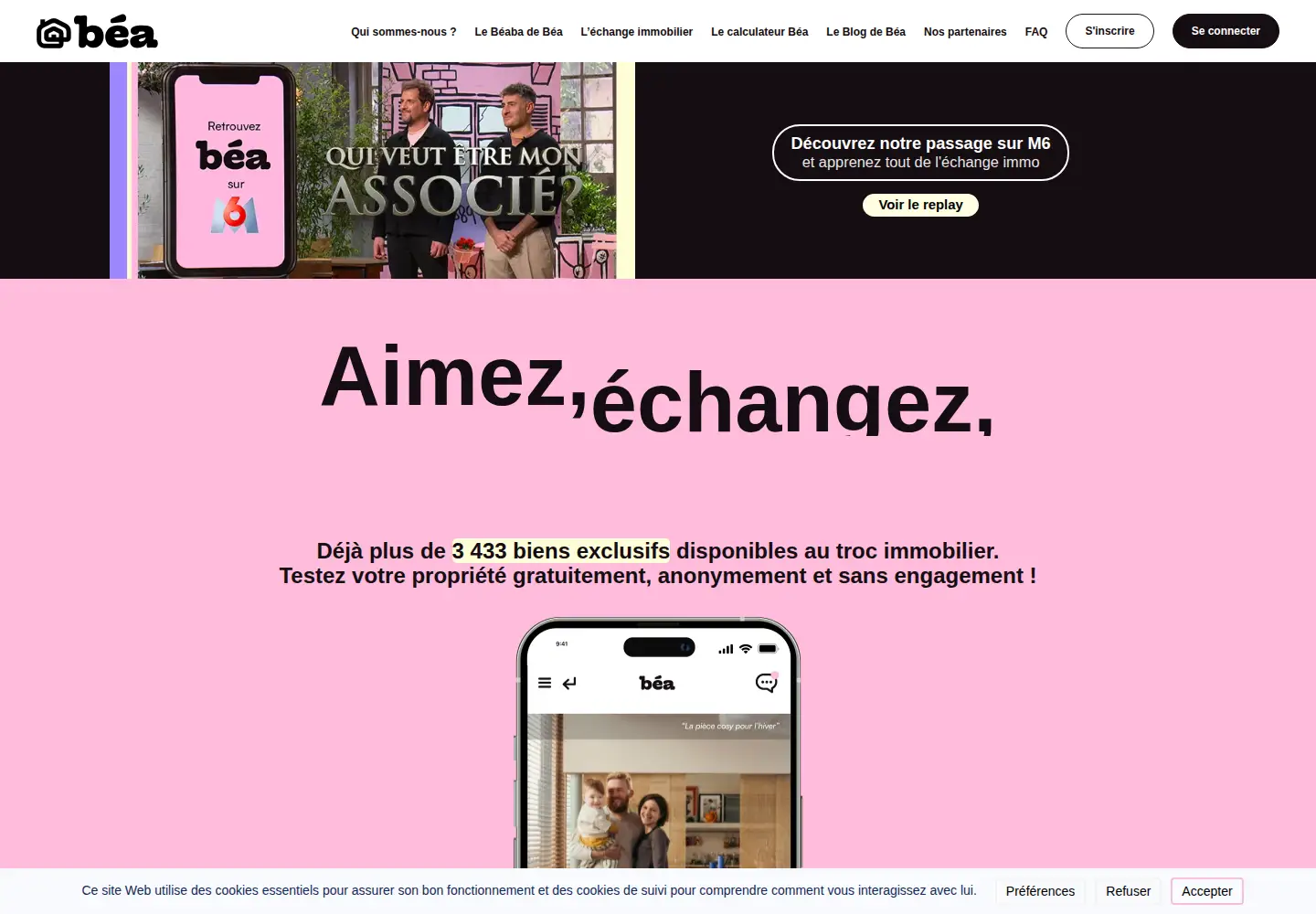 Screenshot of bea.immo