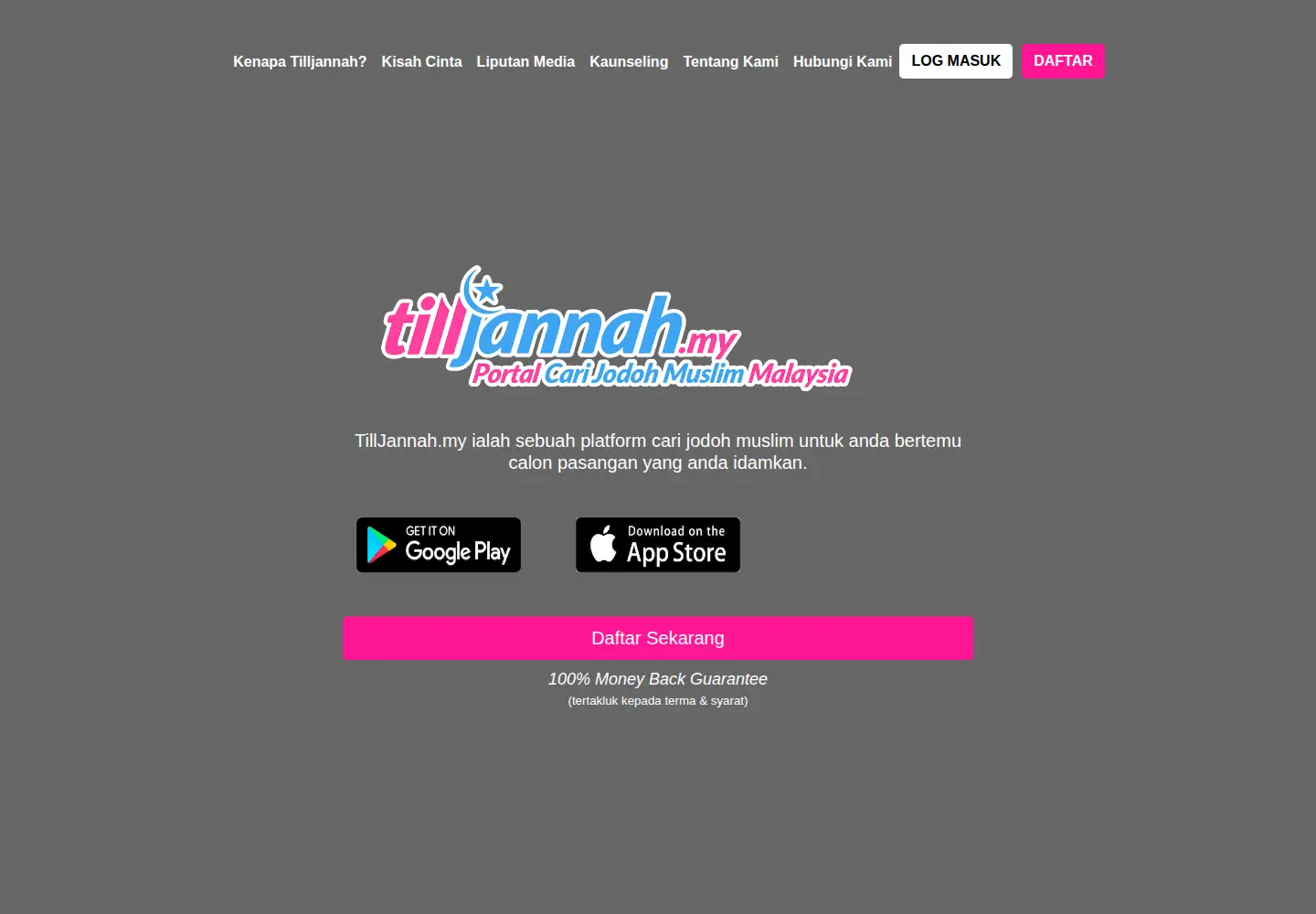 Screenshot of tilljannah.my