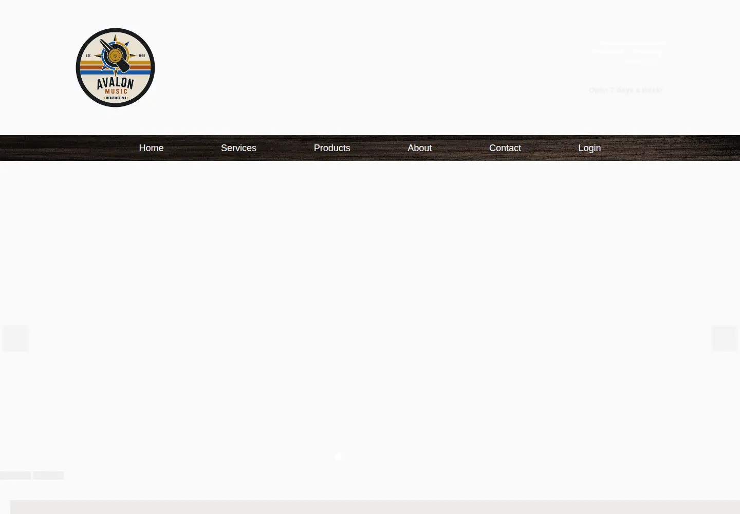 Captured homepage of avalonmusic.net in the current scan