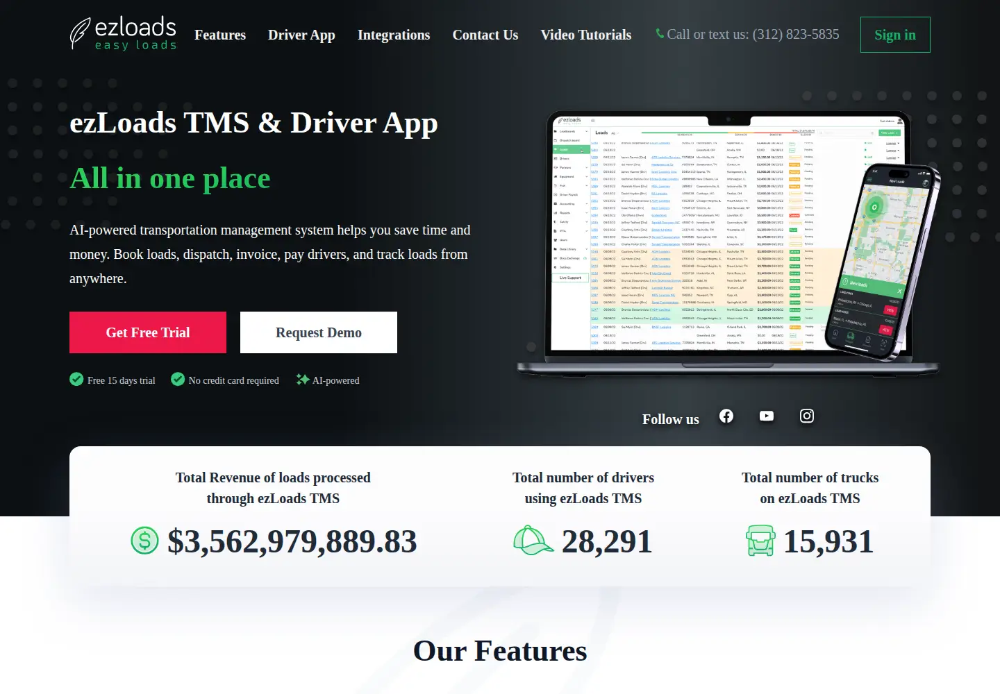 Captured homepage of ezloads.net in the current scan