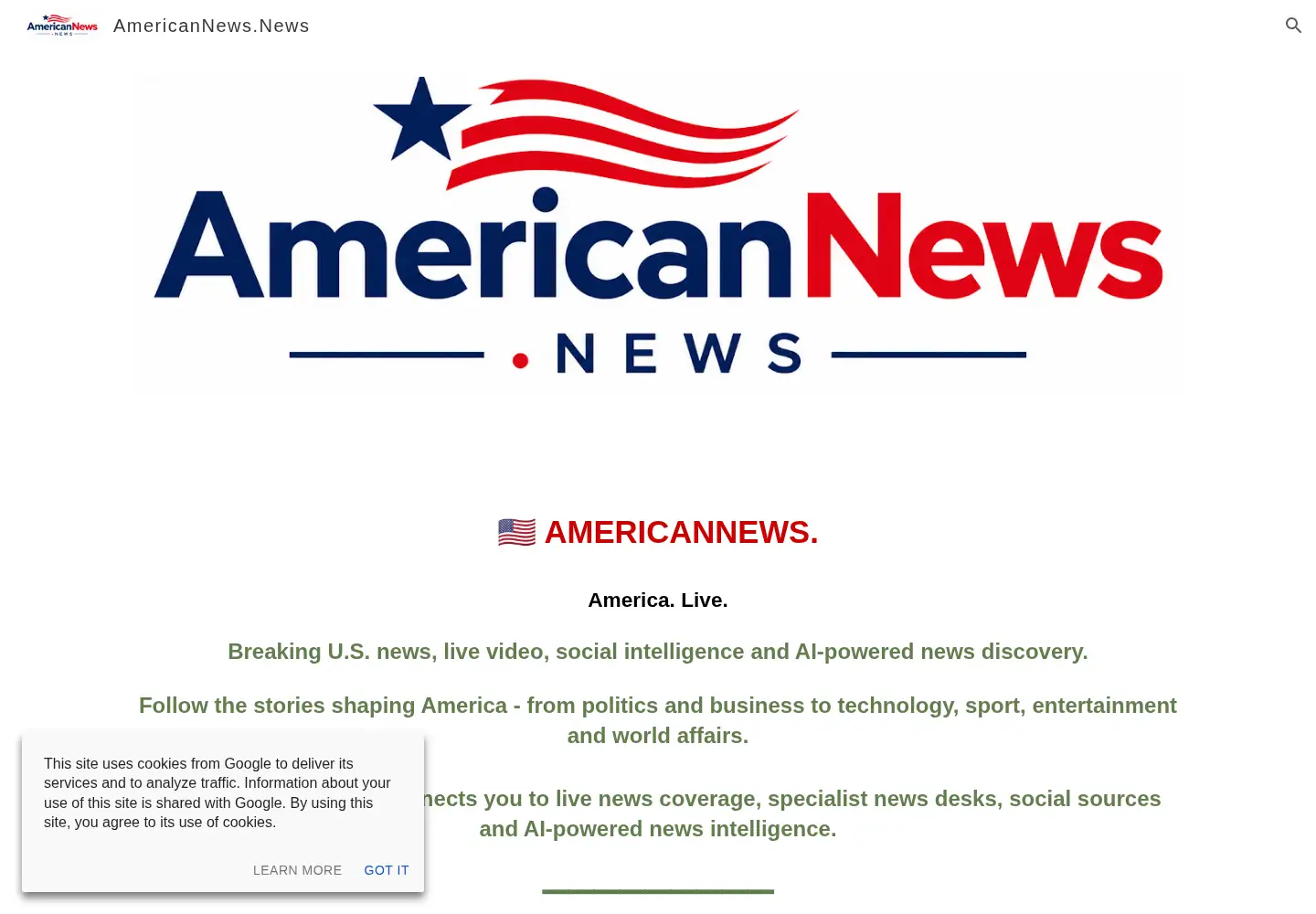 Screenshot of usanews.news