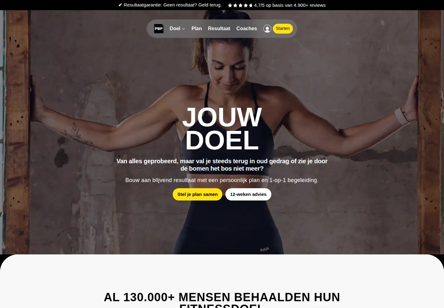 Screenshot of changinglife.nl