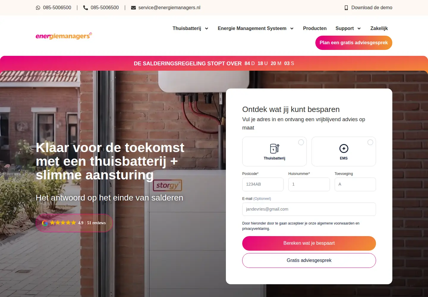 Screenshot of energiemanagers.nl