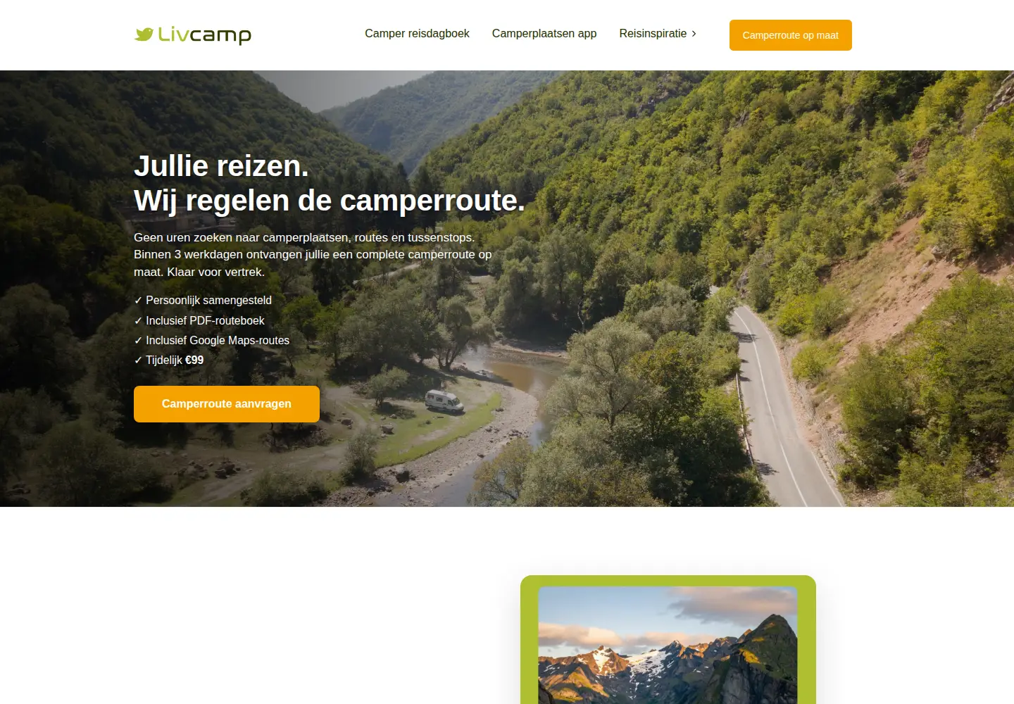 Screenshot of livcamp.nl