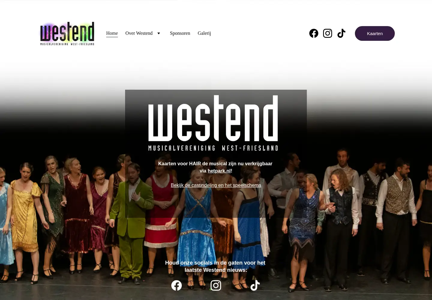 Screenshot of westendhoorn.nl