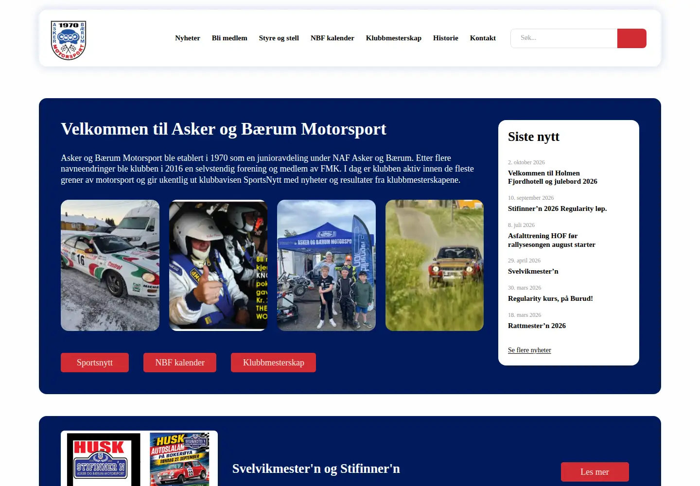 Captured homepage of abmo.no in the current scan