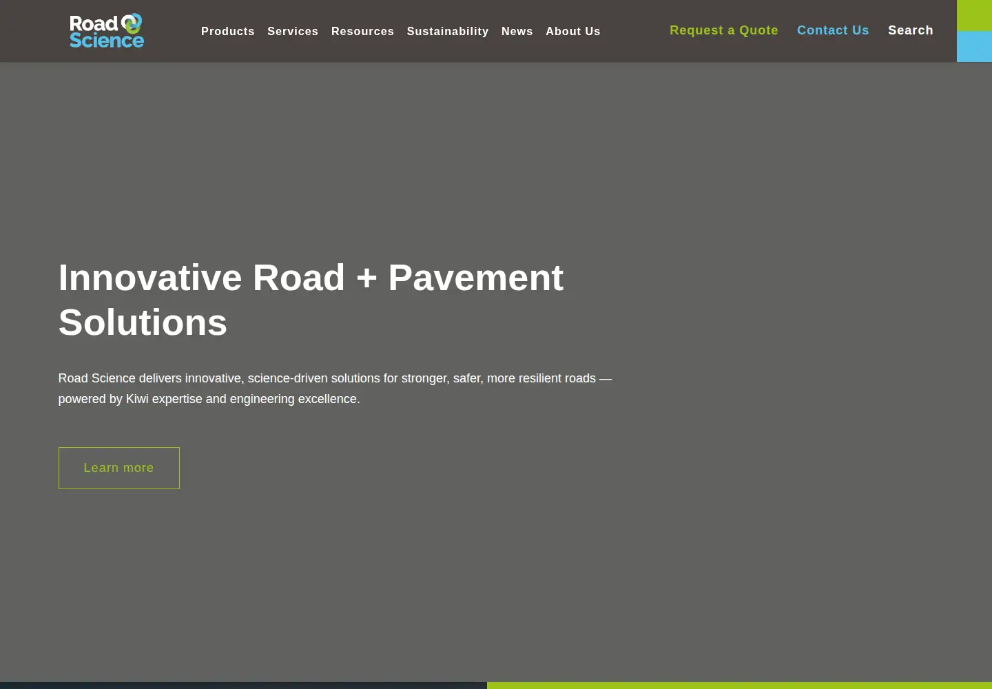 Screenshot of roadscience.co.nz