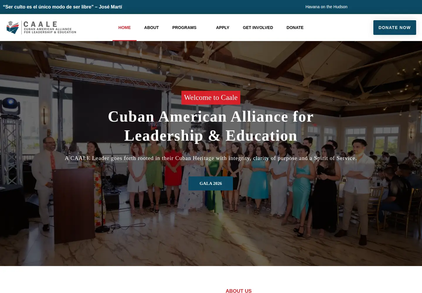 Screenshot of caale.org