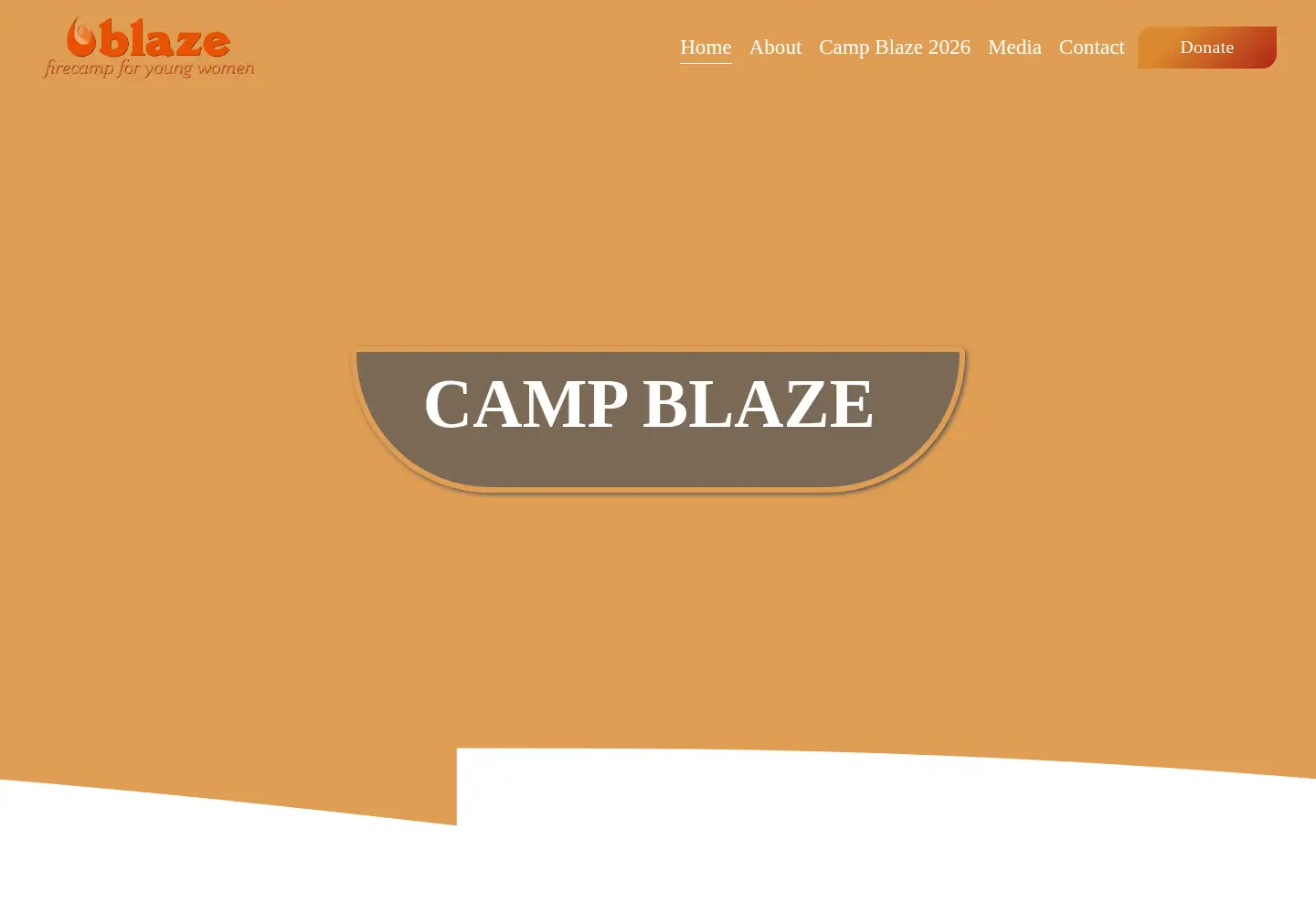 Screenshot of campblazefirecamp.org