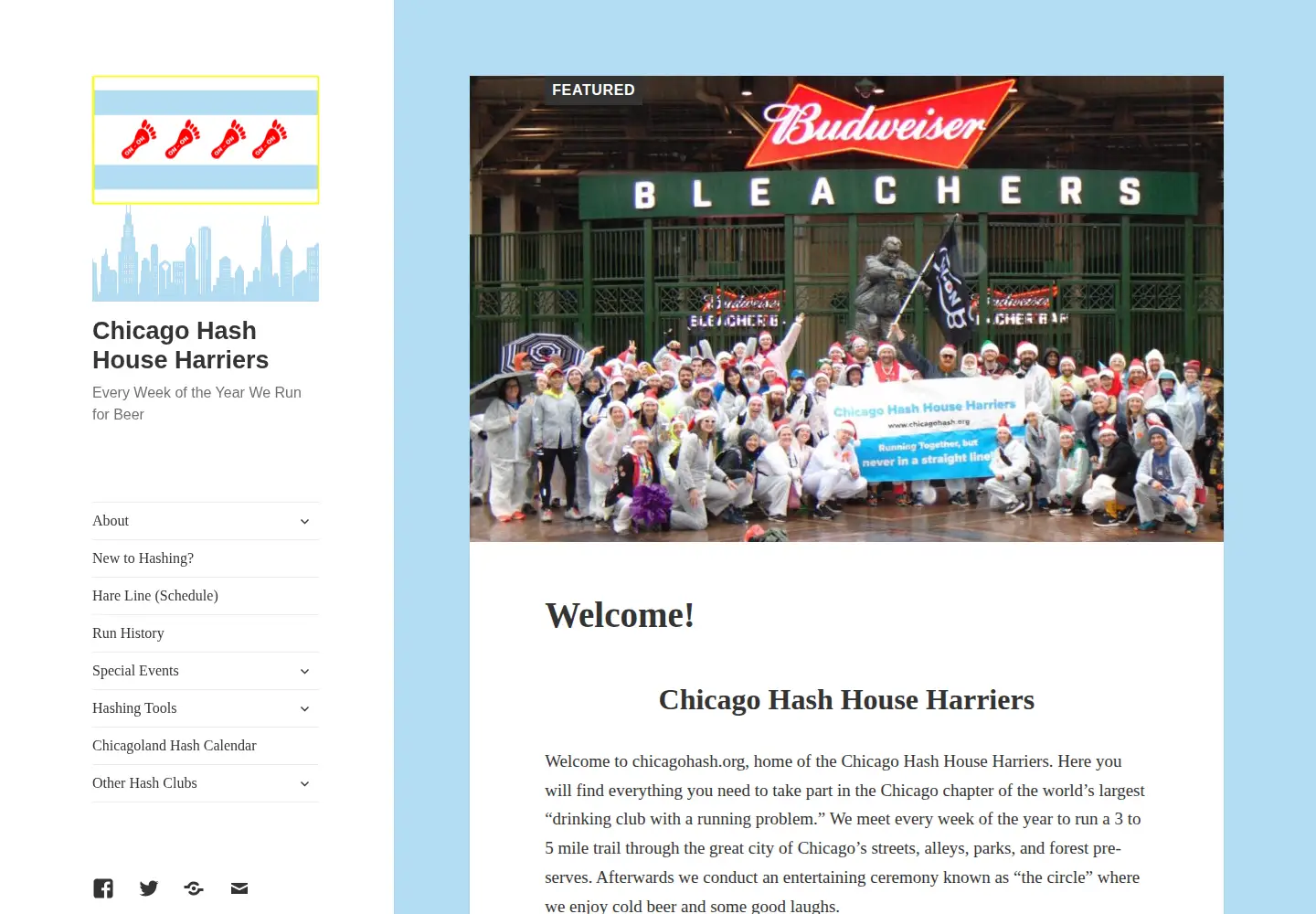Captured homepage of chicagohash.org in the current scan