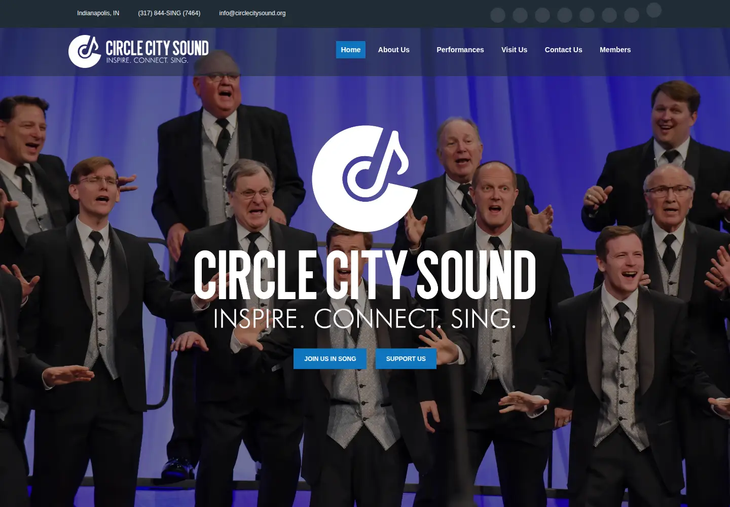 Screenshot of circlecitysound.org