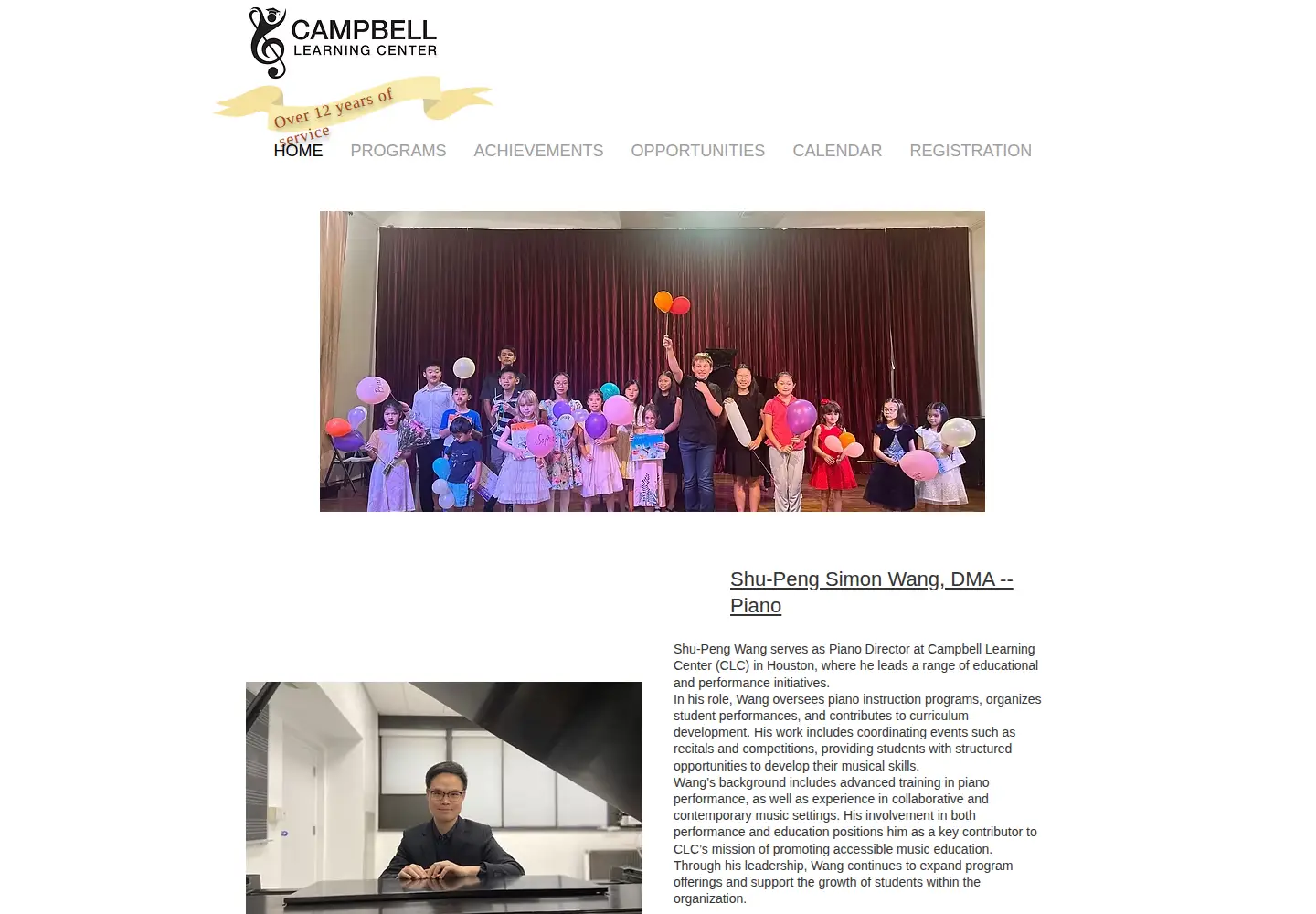 Captured homepage of clc-houston.org in the current scan
