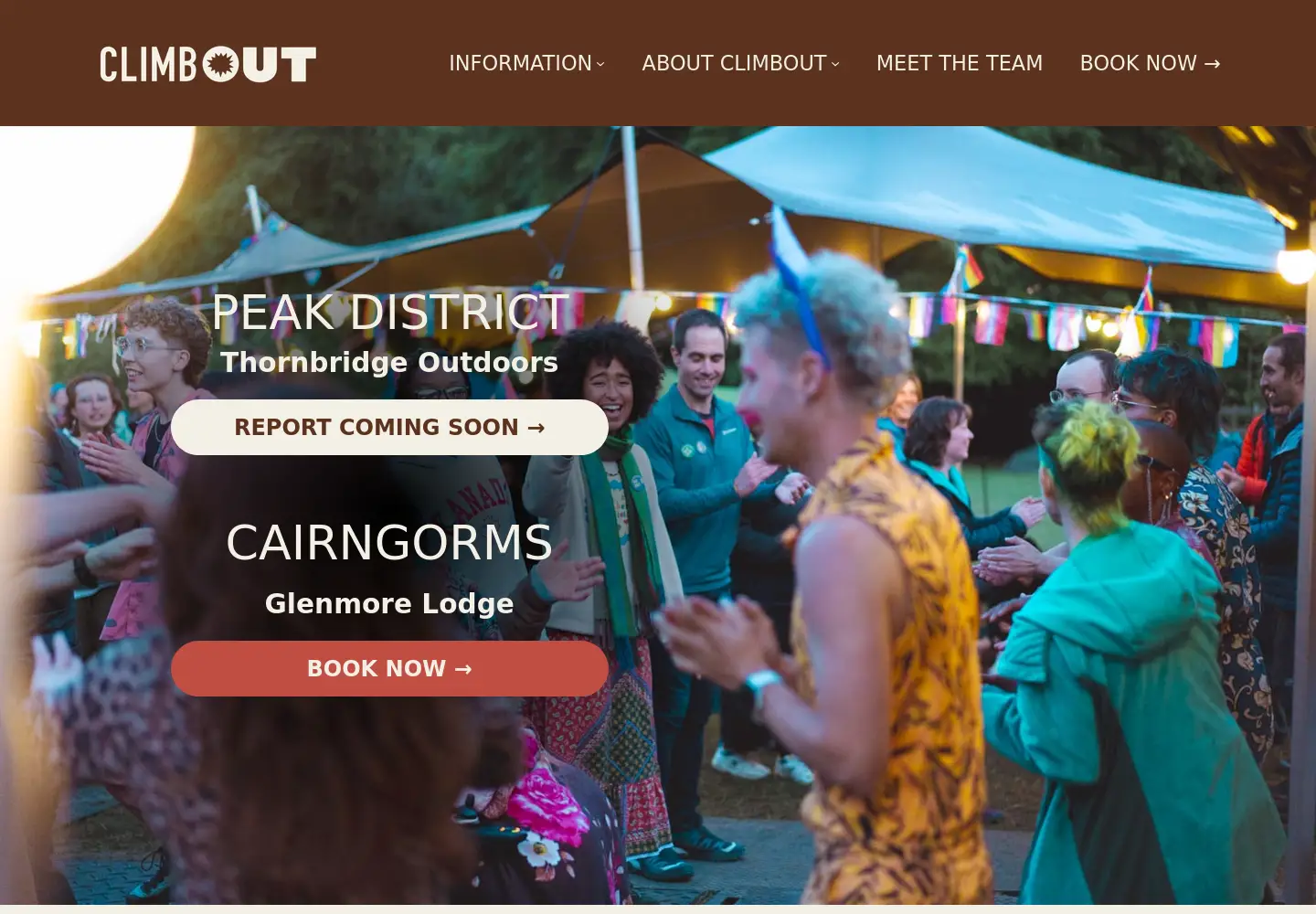 Screenshot of climbout.org