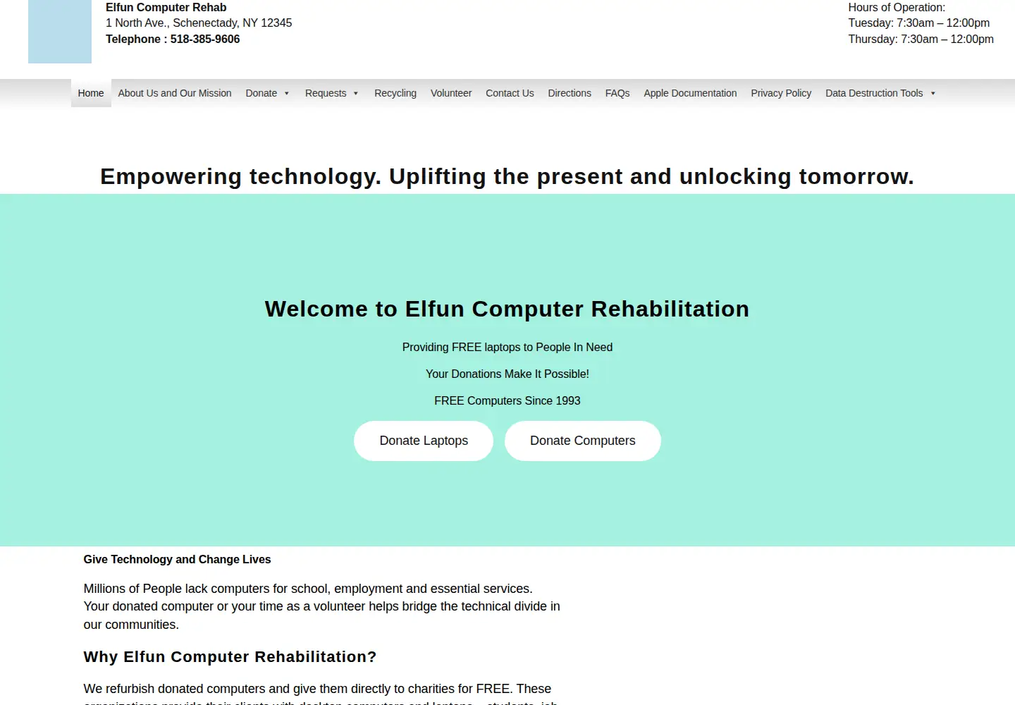 Screenshot of computerrehab.org