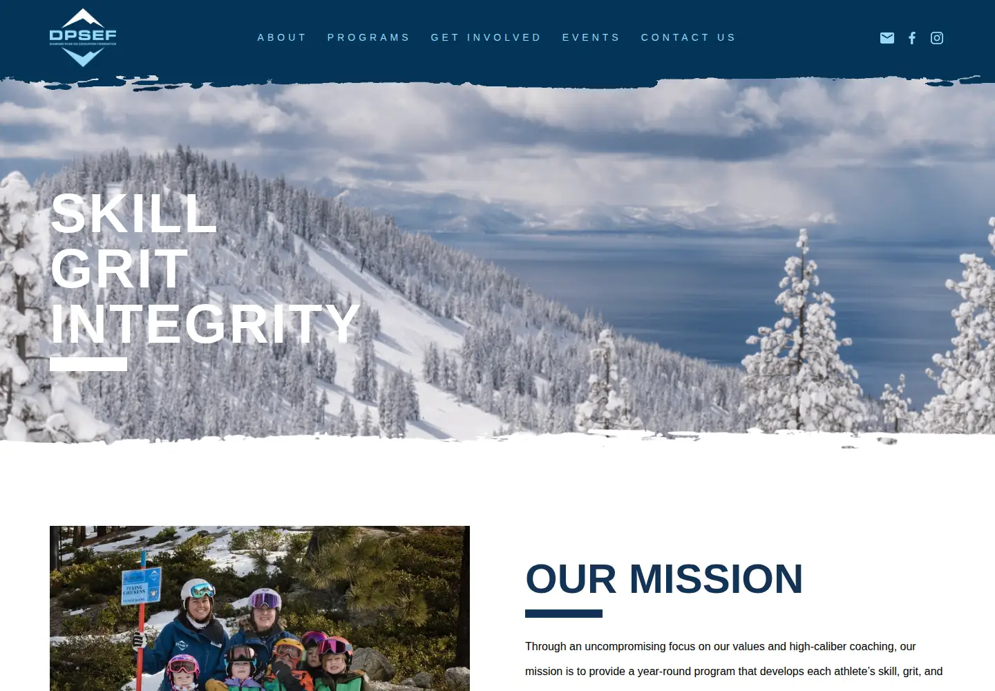 Captured homepage of dpsef.org in the current scan
