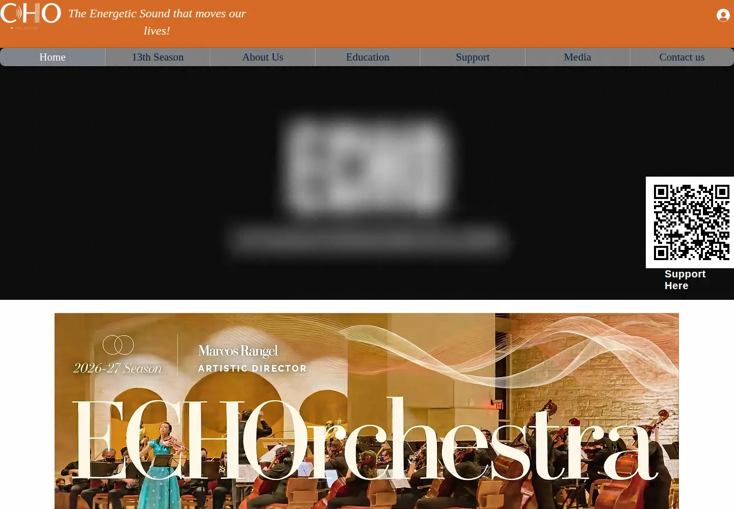 Captured homepage of echorchestra.org in the current scan