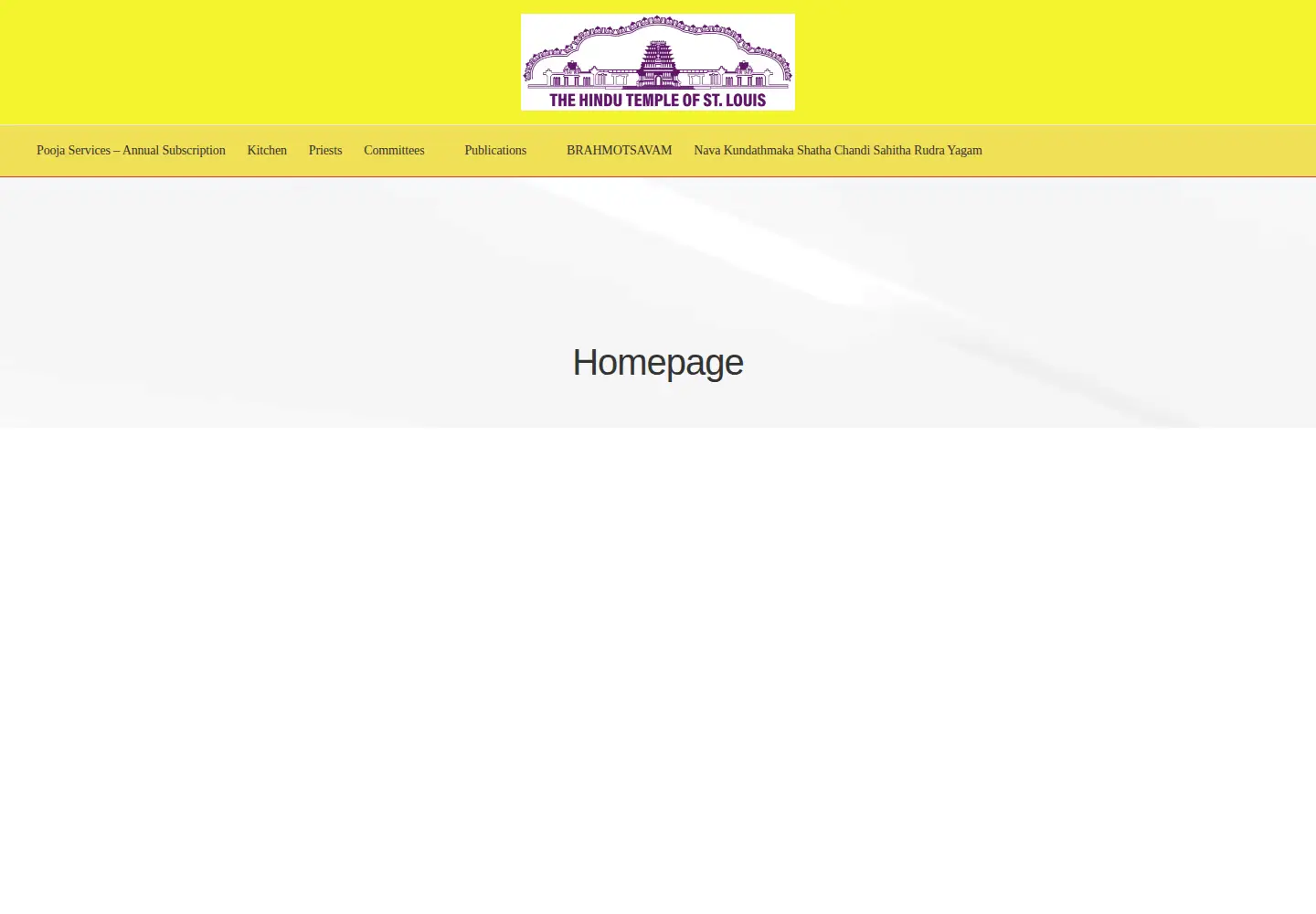 Screenshot of hindutemplestlouis.org