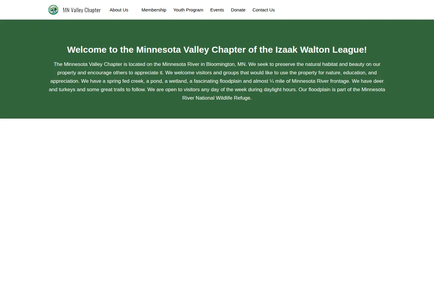 Captured homepage of iwlamnvalley.org in the current scan