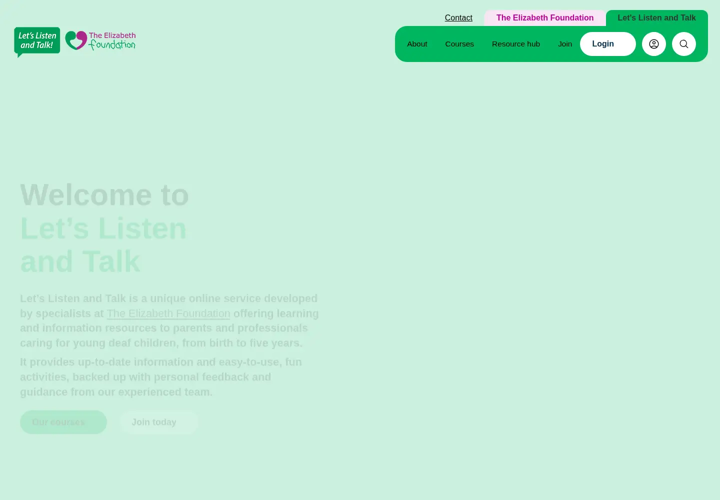Captured homepage of letslistenandtalk.org in the current scan