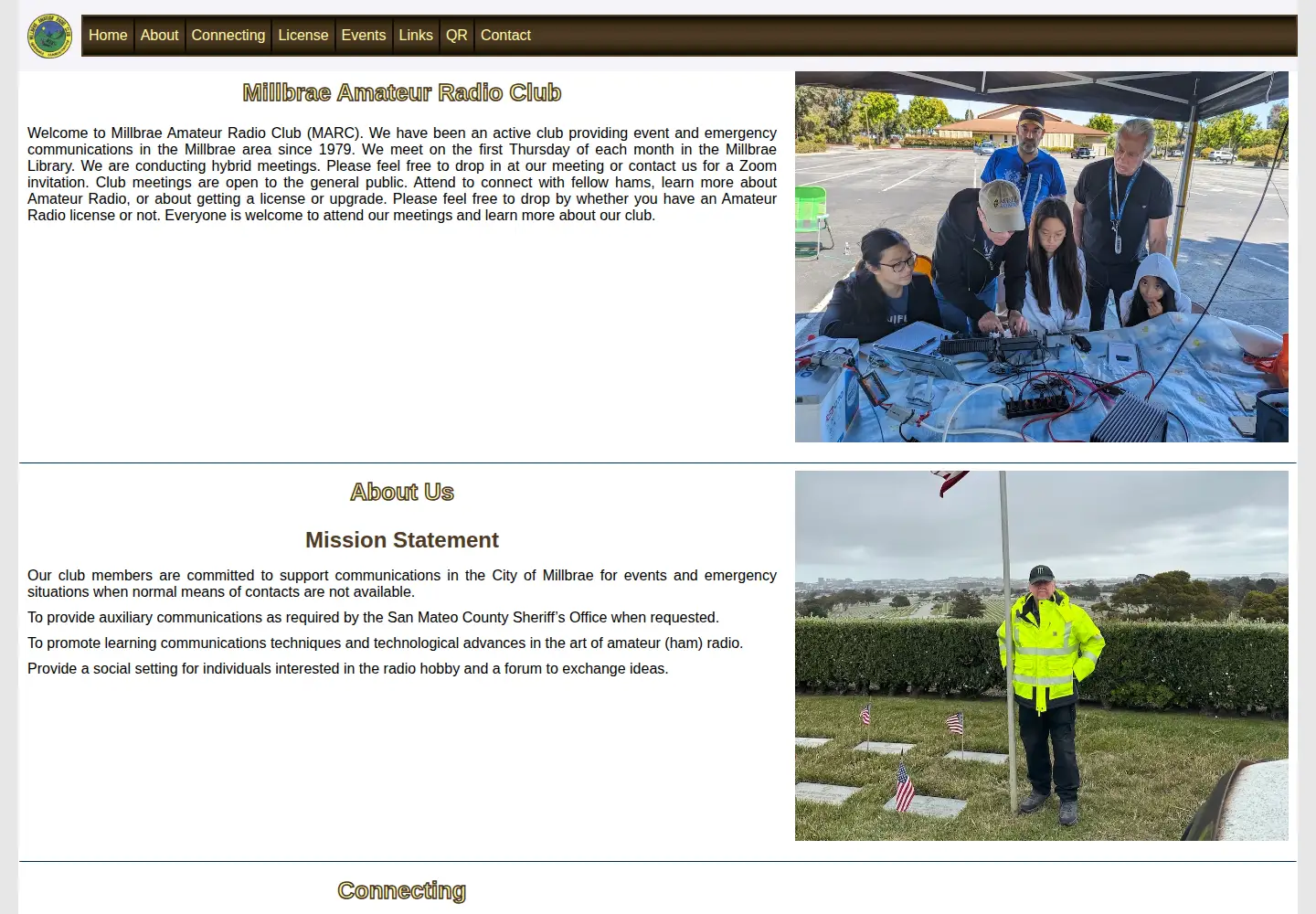 Screenshot of millbraearc.org